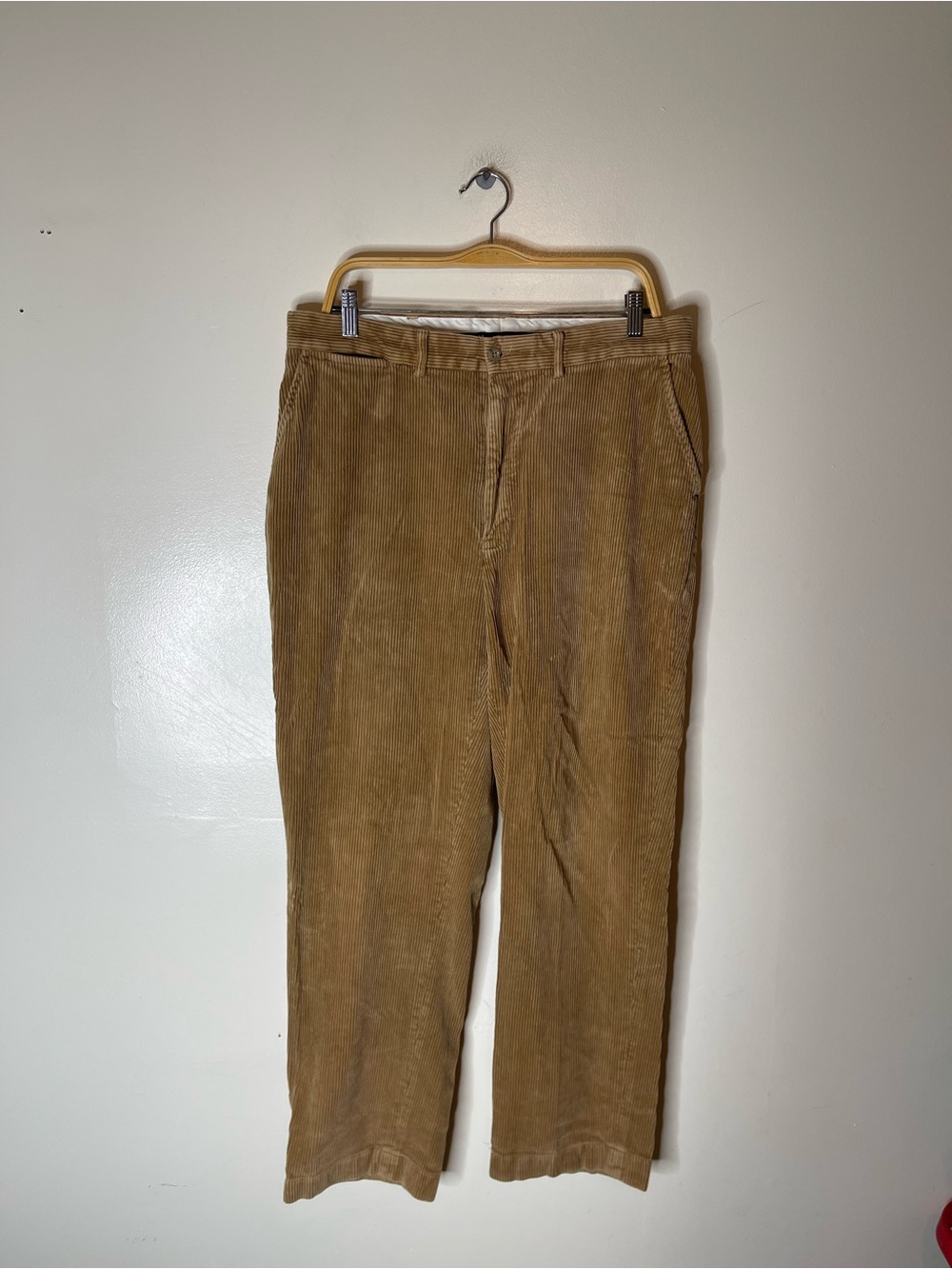 Vintage Polo Ralph Lauren Tan Corduroy Pants Mens 35x31